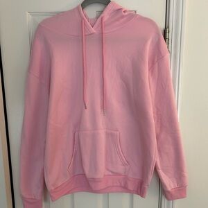 SHEIN Soft Pink Fleece Hoodie